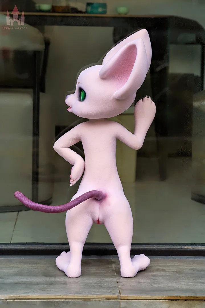 80cm (2ft7) Furry All-In-One Silicone Sex Doll Cheese Mouse with Fur